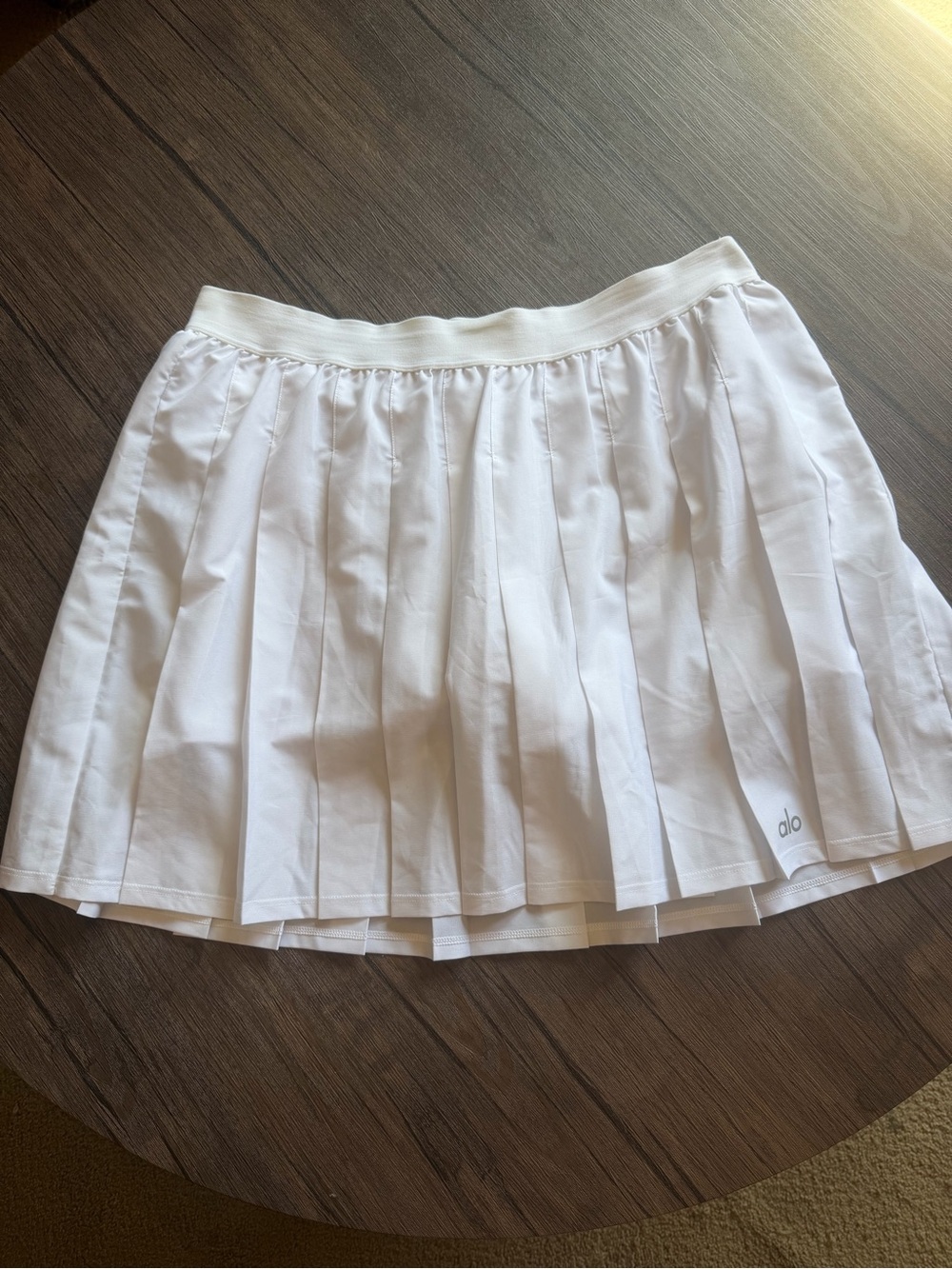 ALO Yoga White Varsity Skirt